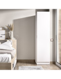 Armario vestidor dormitorio ESSEN DEKIT 1 puerta blanco