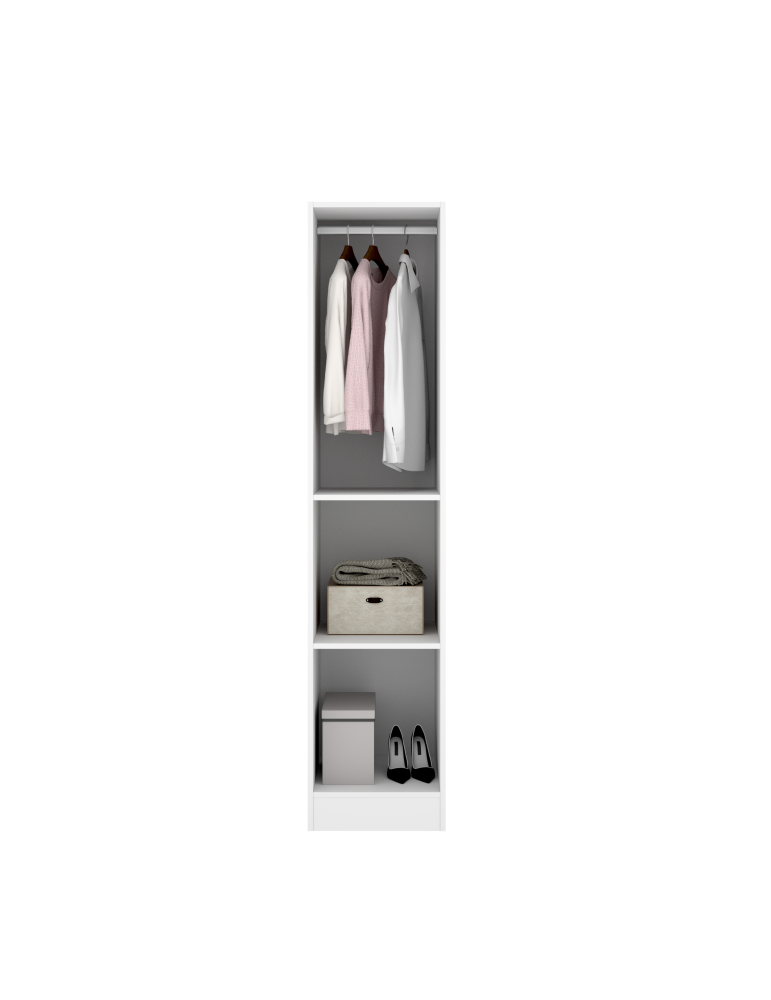 Armario vestidor dormitorio ESSEN DEKIT 1 puerta blanco