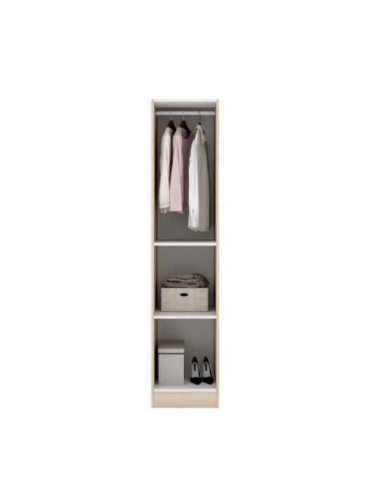 Armario vestidor dormitorio ESSEN DEKIT 2 puerta natural