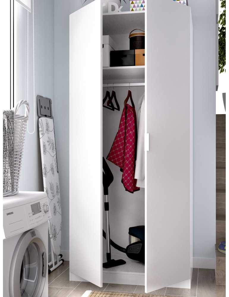 Armario vestidor dormitorio ESSEN DEKIT 2 puertas 80 blanco