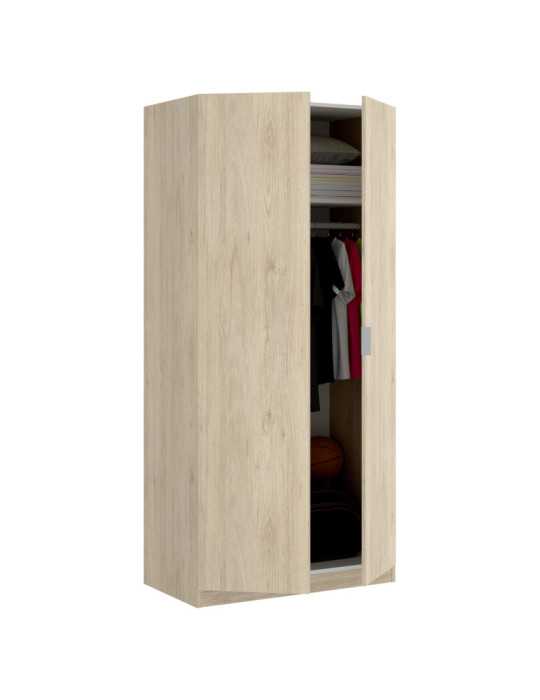 Armario vestidor dormitorio ESSEN DEKIT 3 puertas 80 natural