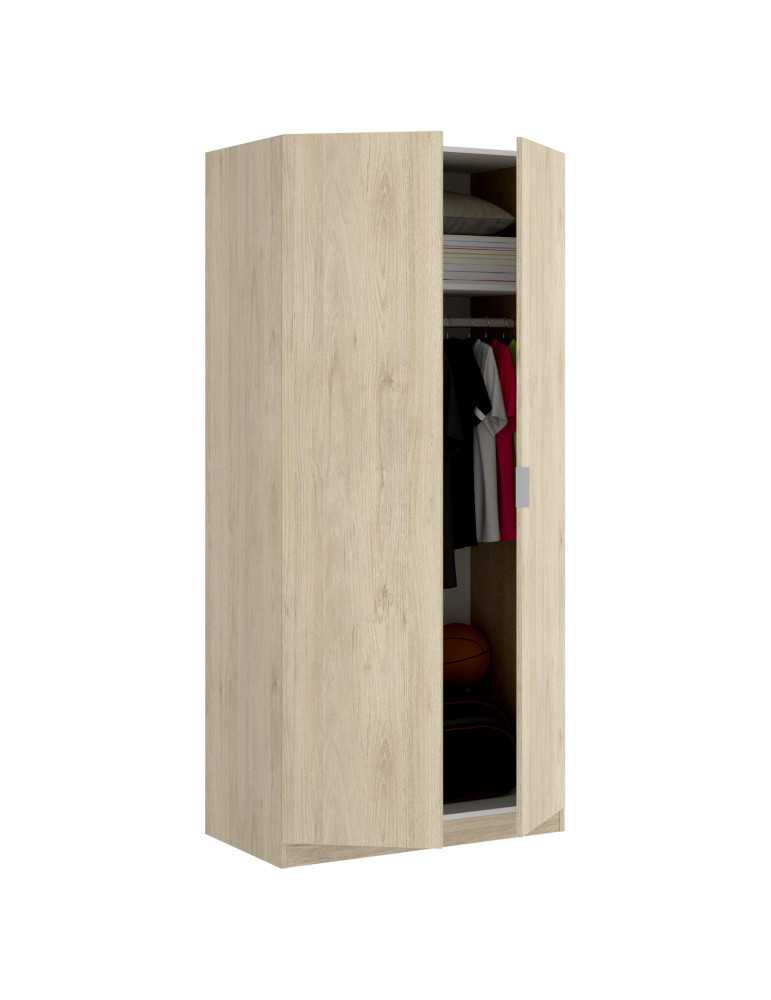 Armario vestidor dormitorio ESSEN DEKIT 3 puertas 80 natural