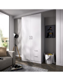 Armario vestidor dormitorio MAXI DEKIT 2 puertas y 2 cajones blanco