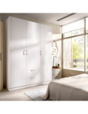Armario vestidor dormitorio MAXI DEKIT 3 puertas y 2 cajones blanco