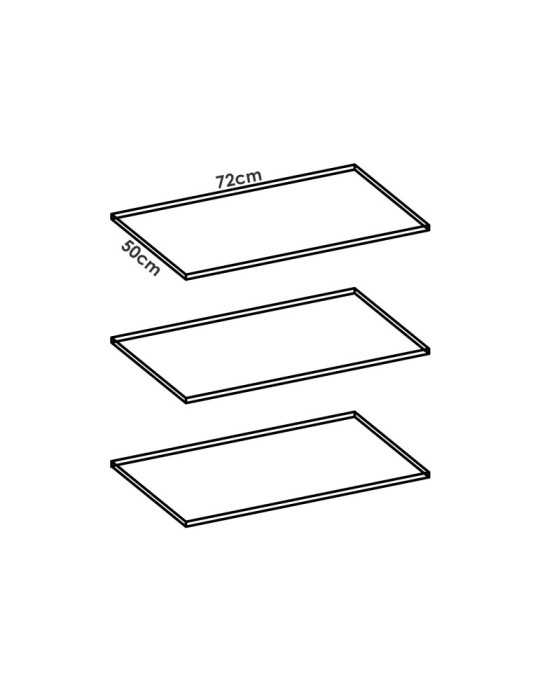 Estantes armario dormitorio DEKIT pack estantes interior 150 blanco