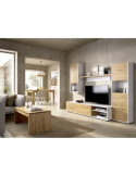 Mueble para salon LUKA DEKIT TV modular blanco/nordic