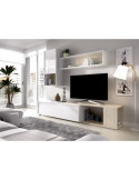 Mueble para salon OBI DEKIT TV flexible b.brillo / natural