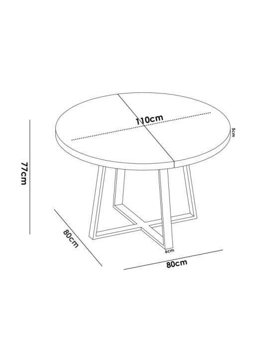 Mesa para comedor DUNA DEKIT nordic