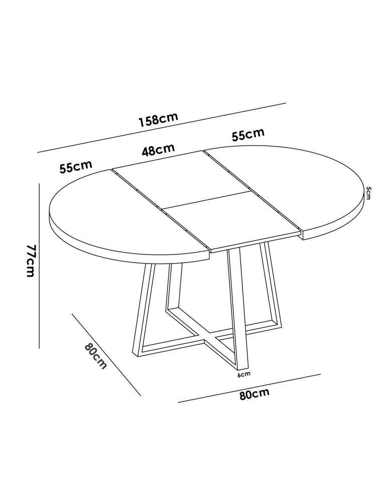 Mesa para comedor DUNA DEKIT nordic