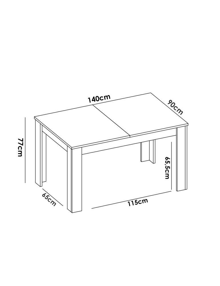 Mesa para comedor DINE DEKIT b. brillo
