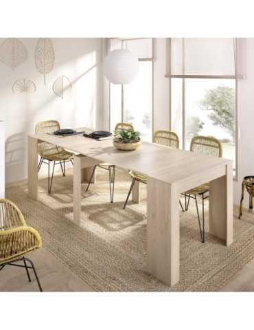 Mesa para comedor KIONA DEKIT extensible natural