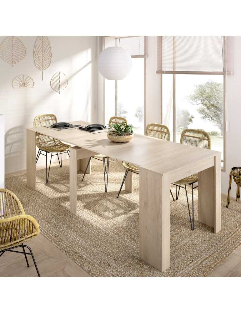 Mesa para comedor KIONA DEKIT extensible natural