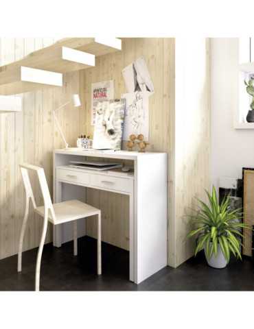 Consola oficina SEVEN DEKIT extensible b. brillo