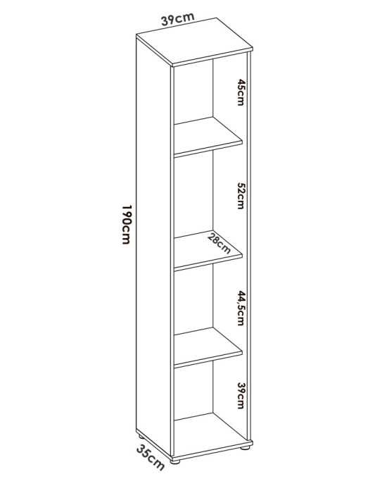 Armario multiuso FIT DEKIT 1 puerta natural