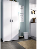 Armario multiuso FIT DEKIT 2 puertas escobero blanco