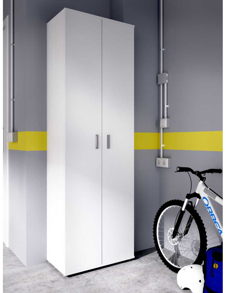 Armario multiuso FIT DEKIT 2 puertas 3 estanteria blanco