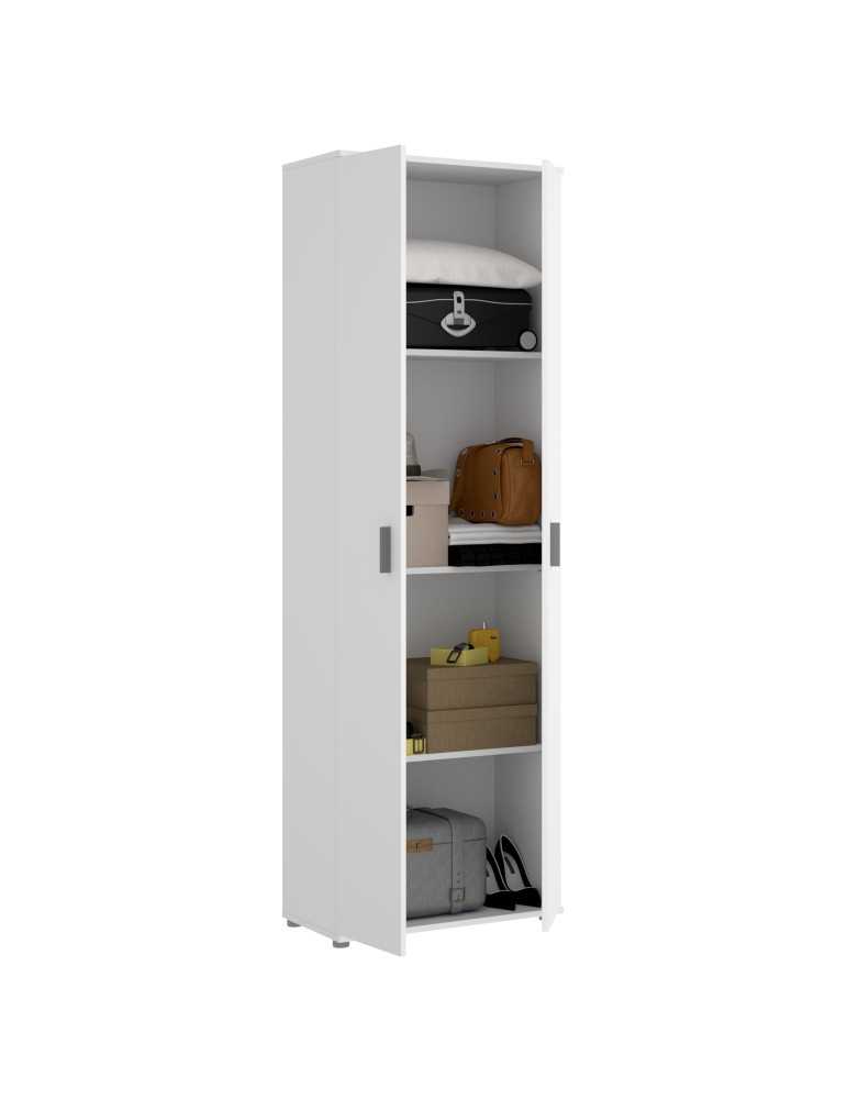 Armario multiuso FIT DEKIT 2 puertas 3 estanteria blanco