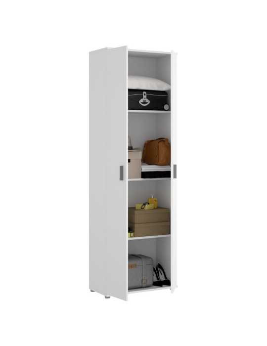 Armario multiuso FIT DEKIT 2 puertas 3 estanteria blanco
