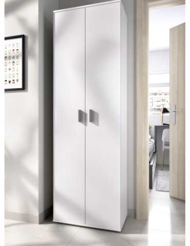 Armario multiuso FIT DEKIT 6 estantes + 2 puertas blanco