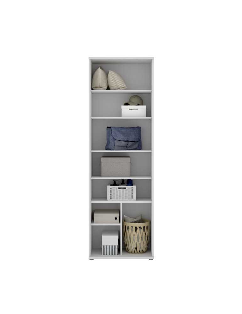 Armario multiuso FIT DEKIT 6 estantes + 2 puertas blanco