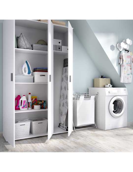 Armario multiuso FIT DEKIT 3 puertas blanco