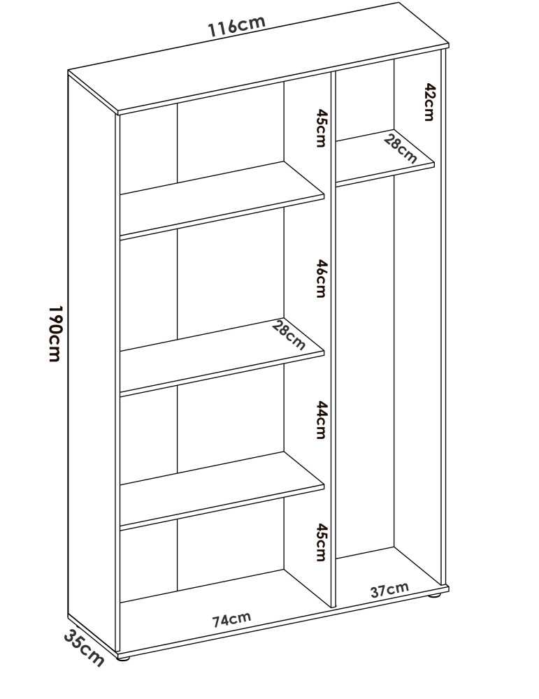 Armario multiuso FIT DEKIT 3 puertas blanco