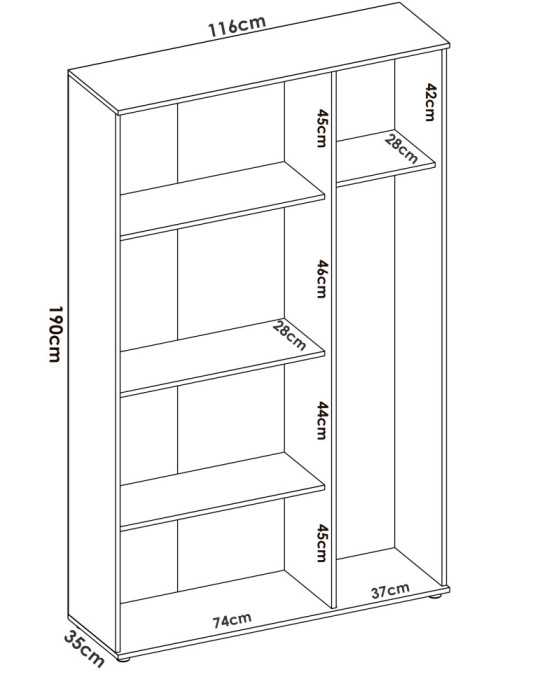 Armario multiuso FIT DEKIT 3 puertas blanco
