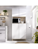 Mueble auxiliar WOK DEKIT blanco / natural
