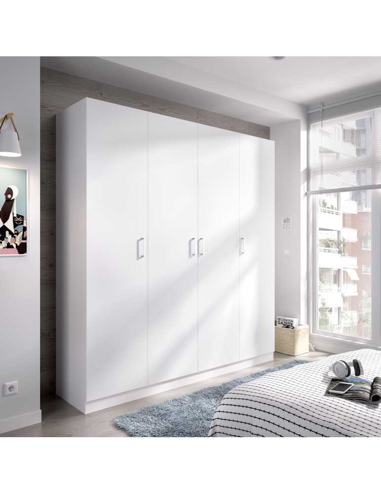 Armario vestidor dormitorio MAXI DEKIT 4 puertas blanco