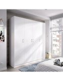 Armario vestidor dormitorio MAXI DEKIT 4 puertas blanco