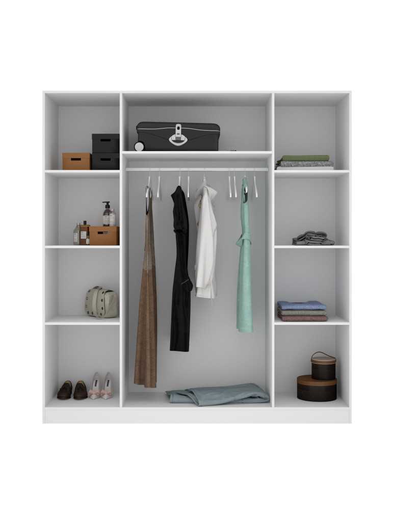 Armario vestidor dormitorio MAXI DEKIT 4 puertas blanco