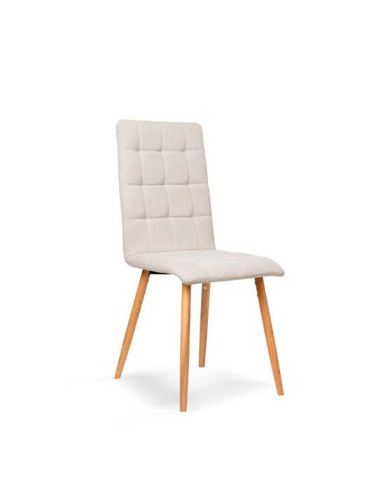 Pack de 2 sillas de comedor estilo Contemporáneo Modelo Nadia color beige arena