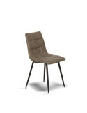 Pack de 4 sillas de comedor estilo Industrial Modelo Ivy color visón