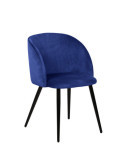 Pack de 2 sillas de comedor estilo Vintage Modelo Keren color azul índigo