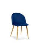 Pack de 4 sillas de comedor estilo Vintage Modelo Mercedes color azul índigo