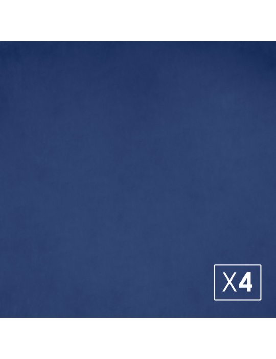 Pack de 4 sillas de comedor estilo Vintage Modelo Mercedes color azul índigo