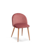 Pack de 4 sillas de comedor estilo Vintage Modelo Mercedes color rosa maquillaje