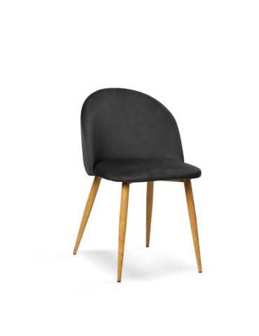 Pack de 4 sillas de comedor estilo Vintage Modelo Mercedes color negro