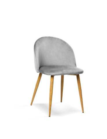 Pack de 4 sillas de comedor estilo Vintage Modelo Mercedes color gris piedra