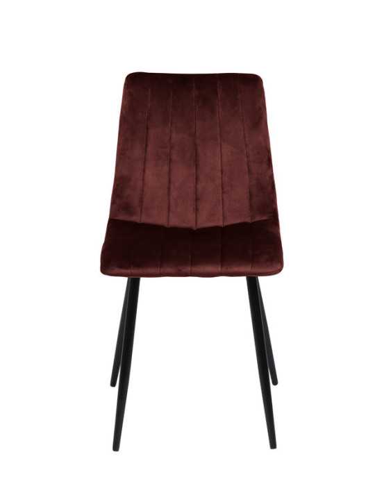 Pack de 4 sillas de comedor estilo Vintage Modelo Iria color granate