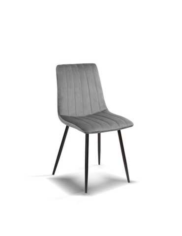 Pack de 4 sillas de comedor estilo Vintage Modelo Iria color gris piedra
