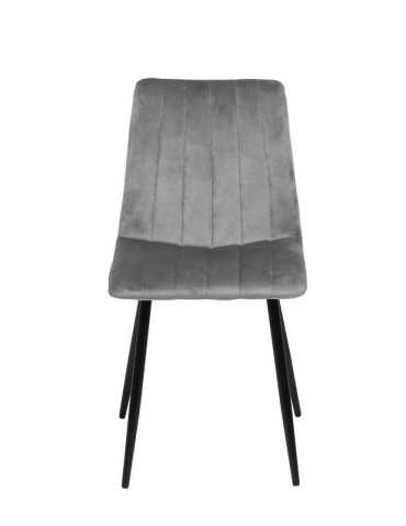 Pack de 4 sillas de comedor estilo Vintage Modelo Iria color gris piedra 2
