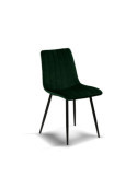 Pack de 4 sillas de comedor estilo Vintage Modelo Iria color verde botella