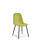 Pack de 4 sillas de comedor estilo nórdico Modelo Margot color verde lima