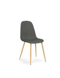 Pack de 4 sillas de comedor estilo Nórdico Modelo Margot color gris pizarra