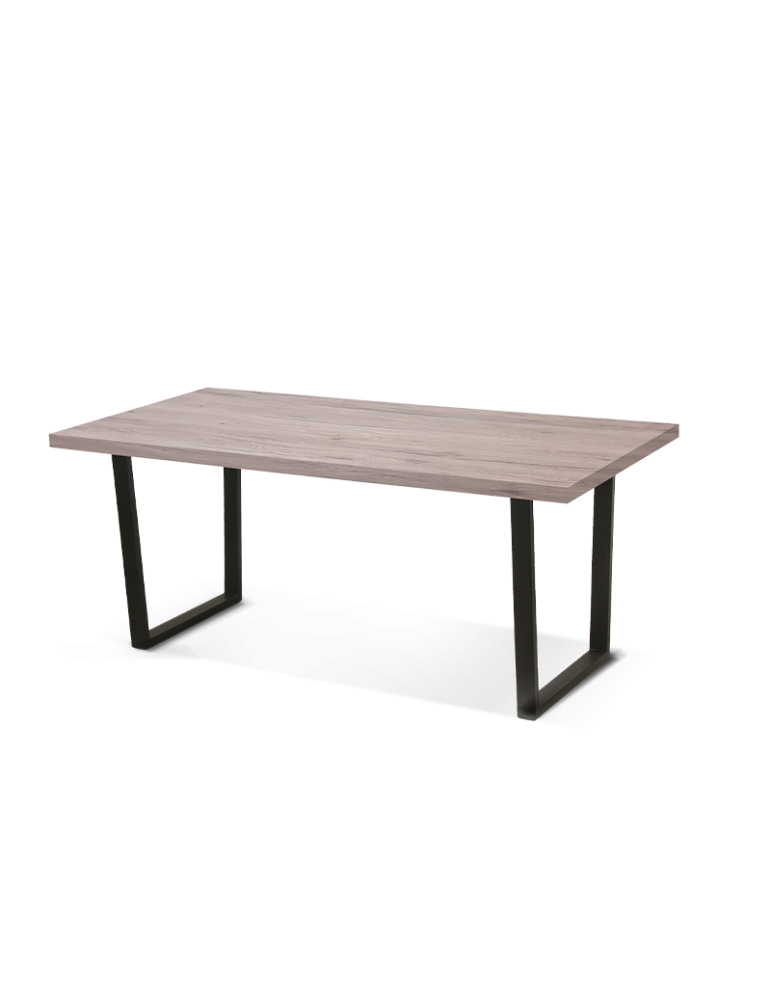 Mesa de comedor estilo Industrial Modelo Atenea color olmo