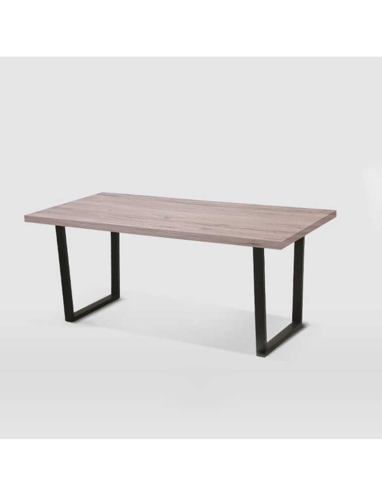 Mesa de comedor estilo Industrial Modelo Atenea color olmo