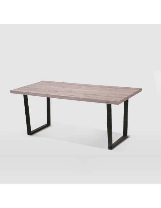 Mesa de comedor estilo Industrial Modelo Atenea color olmo