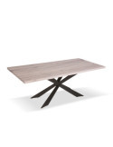 Mesa de comedor estilo Industrial Modelo Hécate color olmo