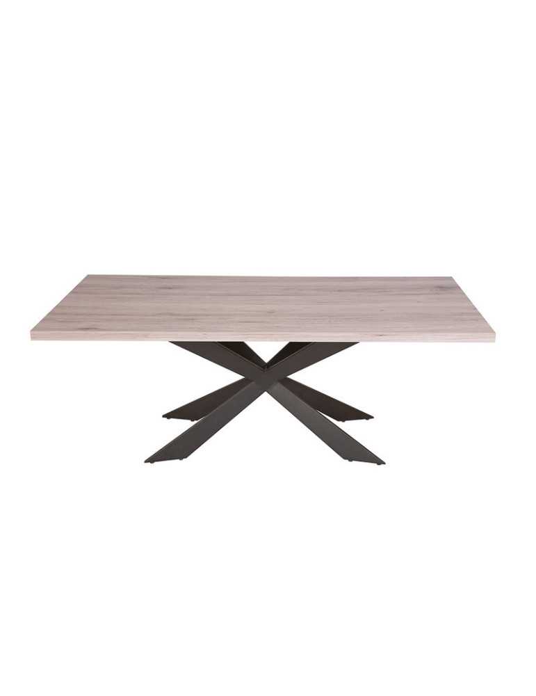 Mesa de comedor estilo Industrial Modelo Hécate color olmo